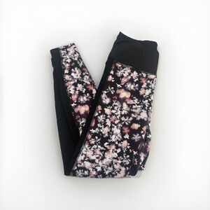 Splendid Floral Leggings Women's Medium Black White Yoga Pants